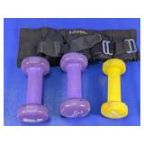 (4) Reebok & STEP Hand Weights Set