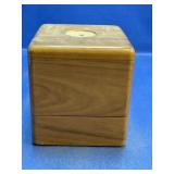 Wooden Box With Rotary Tool Bits Set