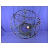 Round Metal Wire Trap with Green Netting