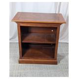 Traditional Wood Open Shelf Nightstand