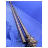 Decorative Metal Rods with Finial Ends