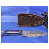 Small Fixed Blade Knife With Leather Sheath Set XL