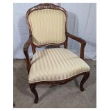 Louis XV Style Walnut Carved Armchair