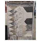 Boho Textured Geometric Woven Wall Hanging