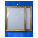 (2) Gold-Tone Picture Frames