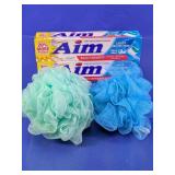 (4) Aim Toothpaste & Bath Loofahs