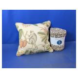 (2)Monkey Pillow & Leopard Fleece Throw Lot
