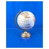 Decorative Quote Globe on Metal Stand