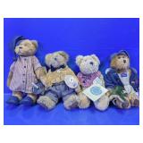 (4)Boyds Bears Collectible Plush Lot