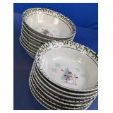 Stoneware Snowman Bowl Set