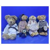 (4)Boyds Bears Bearwear Collection Lot