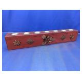 Floral Decorative 7-Cup Tealight Candle Holder