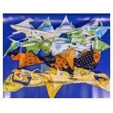 (3) Seasonal Fabric Banner Sets