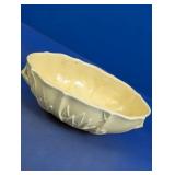 (1) Yellow Ceramic Leaf Bowl