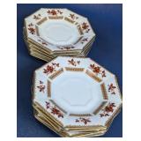 (10) Bone China Octagonal Plates