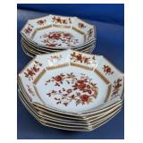 (12) Floral Bone China Dessert Bowls
