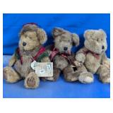 (3) Boyds Bears Plush Dolls