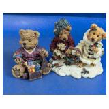 (2) Boyds Bears Holiday Figurines