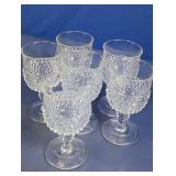 Cut Glass Stemmed Goblets
