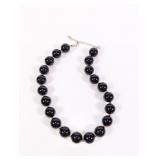 (1) Black Faceted Bead Necklace