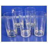 (5) Clear Glass Highball Tumblers