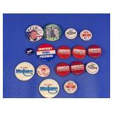 (16) Assorted Political Campaign Buttons
