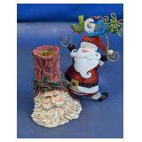 (2) Assorted Santa Holiday Dï¿½cor