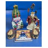 (5) Assorted Snowman Holiday Dï¿½cor