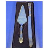 (2) Ornate Cake Server Set