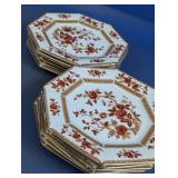(12) Bone China Octagonal Plates