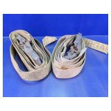 (2)Heavy-Duty Ratchet Tie-Down Straps