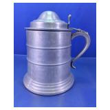 Lidded Metal Tankard With Ceramic Liner
