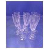 Clear Stemmed Glassware Set