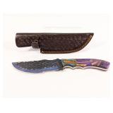 (1) Handcrafted NY Bladesmith Textured Knife