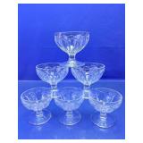 Set of 6 Federal Glass Sherbet Cups