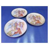 Religious Nativity Porcelain Plate Set