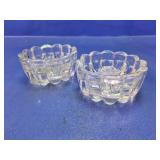 Small Pressed Glass Bowl Set