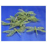 Green Glitter Dragonfly Clip Craft Lot