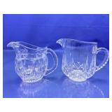 Clear Pressed Glass Creamer Pitchers