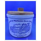 Ceramic Jar with Wooden Lid