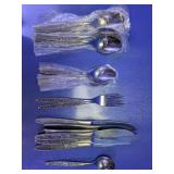 Floral Pattern Stainless Flatware