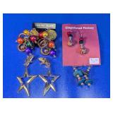 (4) Sterling & Gingerbread Earrings