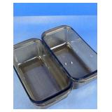 Amber Glass Rectangular Loaf Baking Dish