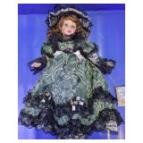 1998 Samantha Porcelain Doll 21"
