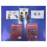 (5)Artisan & Eclectic Earring Collection Set