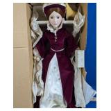 Victorian Style Porcelain Doll in Box