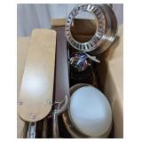 (1) Set of Brushed Nickel Ceiling Fan