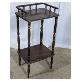 Vintage Wooden Two Tier Accent Table