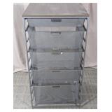 (1) Elfa Mesh Drawer Storage Unit