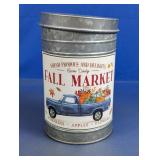 Fall Market Galvanized Metal Tin